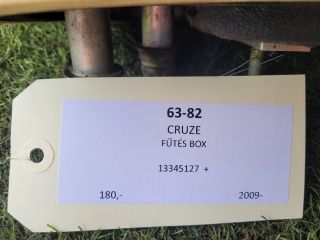 bontott CHEVROLET CRUZE Fűtés Box