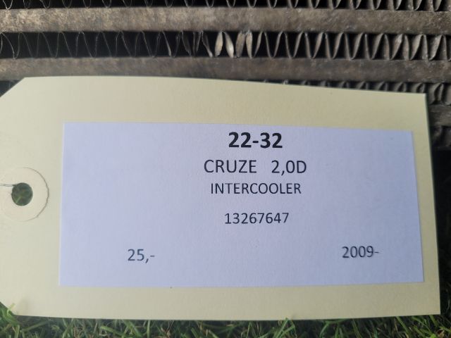 bontott CHEVROLET CRUZE Intercooler