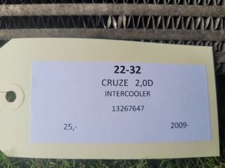 bontott CHEVROLET CRUZE Intercooler