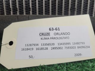 bontott CHEVROLET CRUZE Klíma Párologtató