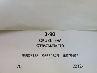 bontott CHEVROLET CRUZE Pótkerék Szerszámtartó