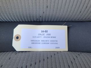 bontott CHEVROLET CRUZE Ülés Szett