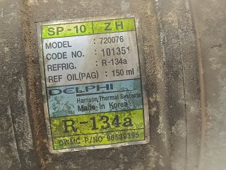 bontott CHEVROLET KALOS Klímakompresszor