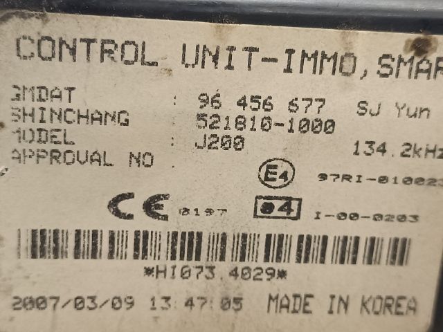 bontott CHEVROLET LACETTI Gyújtáskapcsoló