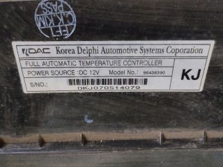 bontott CHEVROLET LACETTI Fűtéskapcsoló (digit klímás)