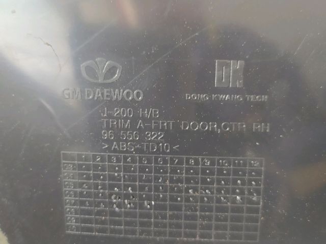 bontott CHEVROLET LACETTI Jobb első Ajtó Kárpit