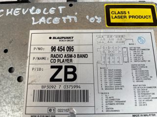 bontott CHEVROLET LACETTI Rádió / CD