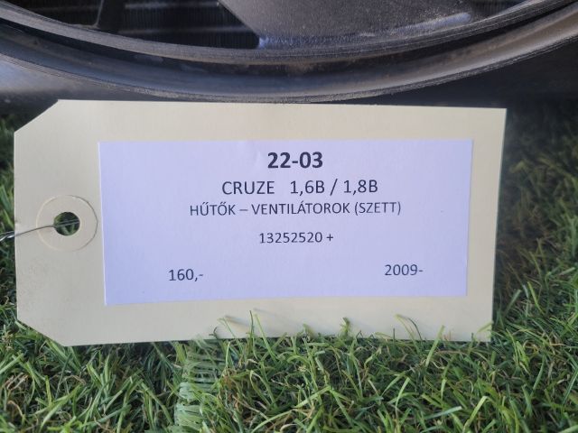 bontott CHEVROLET ORLANDO Hűtő Ventilátor(ok), Radiátor(ok) Szett