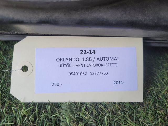 bontott CHEVROLET ORLANDO Hűtő Ventilátor(ok), Radiátor(ok) Szett