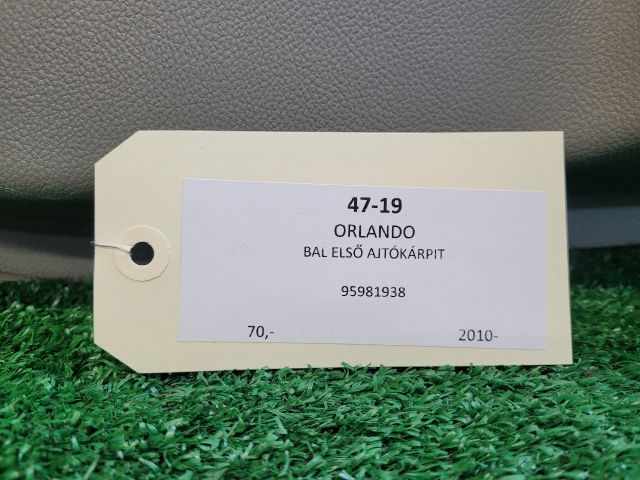 bontott CHEVROLET ORLANDO Bal első Ajtó Kárpit