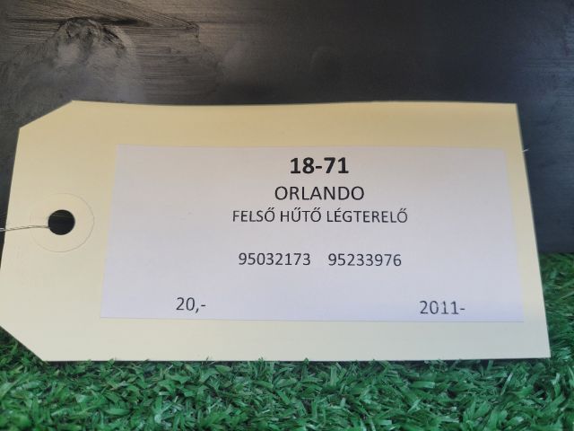 bontott CHEVROLET ORLANDO Felső Hűtő Légterelő