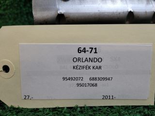 bontott CHEVROLET ORLANDO Kézifék Kar