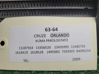 bontott CHEVROLET ORLANDO Klíma Párologtató