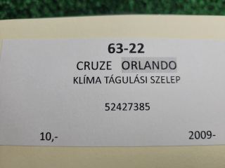 bontott CHEVROLET ORLANDO Klíma Tágulási Szelep