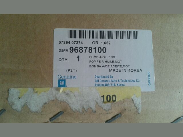 bontott CHEVROLET SPARK Olajszivattyú