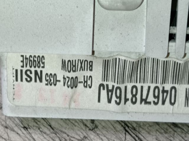 bontott CHRYSLER PT CRUISER Kilométeróra