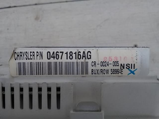 bontott CHRYSLER PT CRUISER Kilométeróra