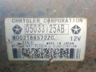 bontott CHRYSLER PT CRUISER Önindító