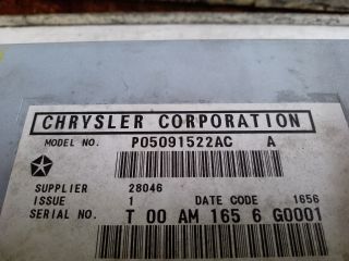 bontott CHRYSLER PT CRUISER Rádió / CD