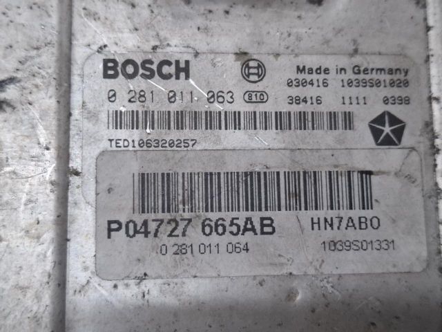 bontott CHRYSLER VOYAGER Motorvezérlő