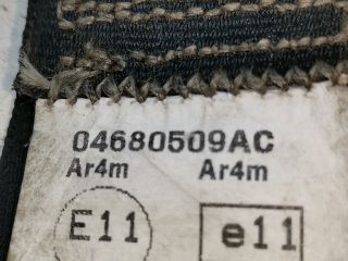 bontott CHRYSLER VOYAGER Bal hátsó Biztonsági Öv