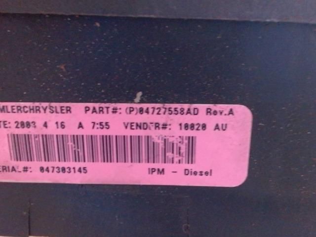 bontott CHRYSLER VOYAGER Biztosítéktábla Utastér