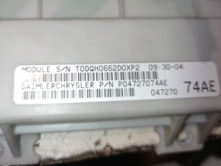 bontott CHRYSLER VOYAGER Biztosítéktábla Utastér