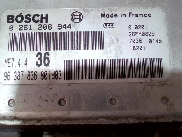 bontott CITROËN BERLINGO Motorvezérlő