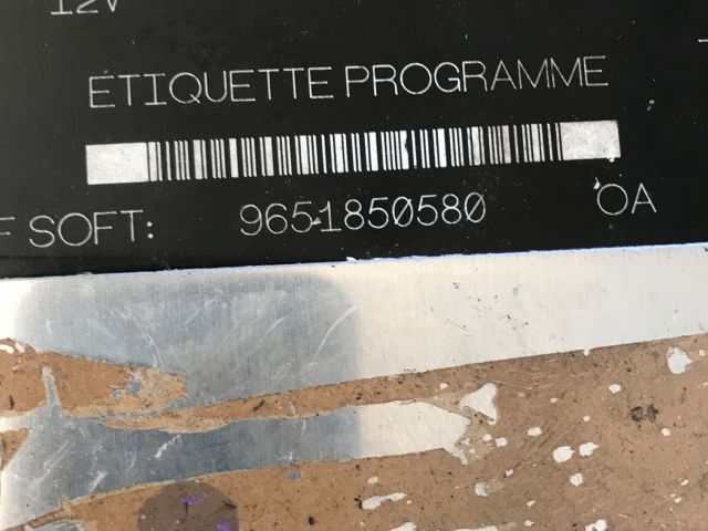 bontott CITROËN BERLINGO Motorvezérlő