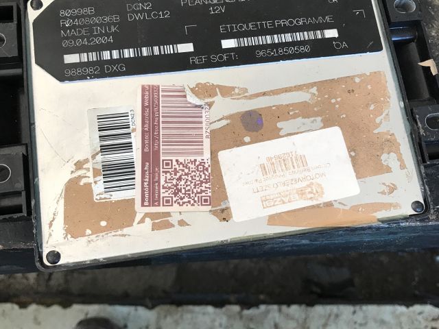 bontott CITROËN BERLINGO Motorvezérlő