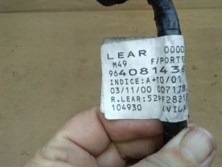 bontott CITROËN BERLINGO Bal első Ajtó Kábelköteg