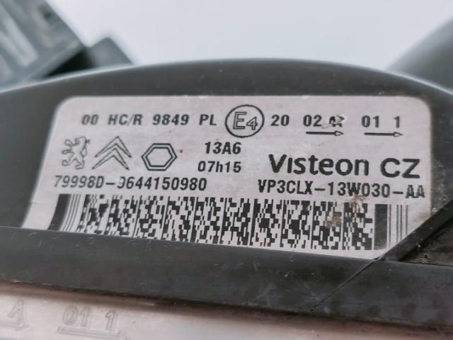 bontott CITROËN BERLINGO Fényszóró (Pozíciófüggetlen)