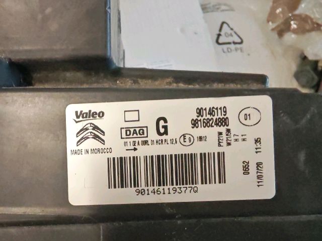 bontott CITROËN BERLINGO III Bal Fényszóró