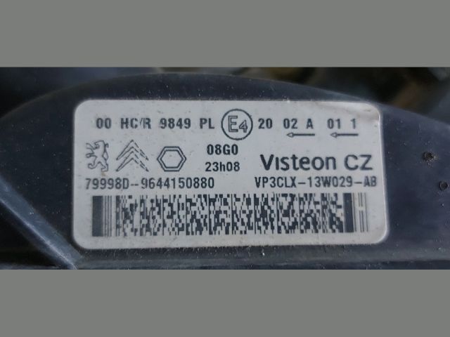 bontott CITROËN BERLINGO Jobb Fényszóró