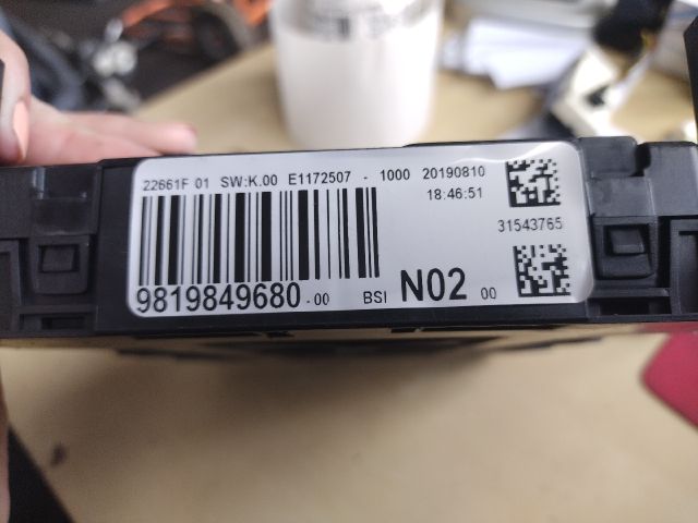 bontott CITROËN C-ELYSEE Biztosítéktábla Utastér