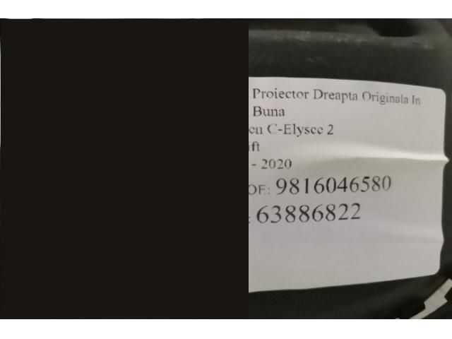 bontott CITROËN C-ELYSEE Jobb Ködlámpa Rács