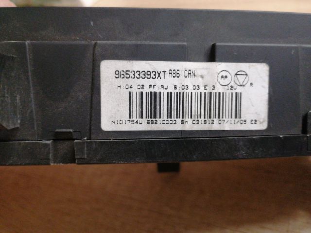 bontott CITROËN C2 Fűtéskapcsoló (digit klímás)