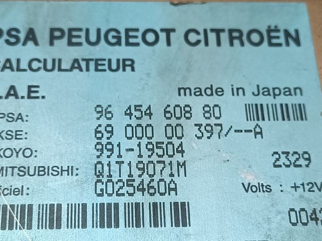 bontott CITROËN C3 Szervó Szivattyú Elektronika