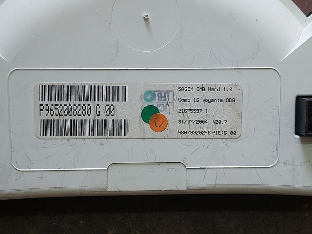 bontott CITROËN C3 Kilométeróra