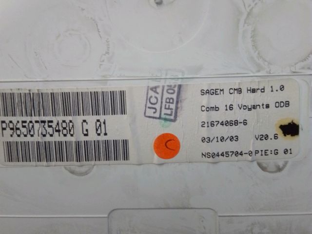 bontott CITROËN C3 Kilométeróra