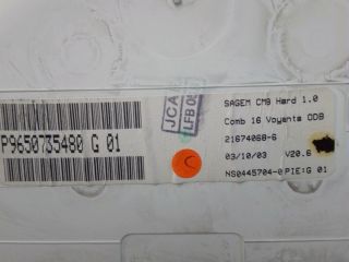 bontott CITROËN C3 Kilométeróra