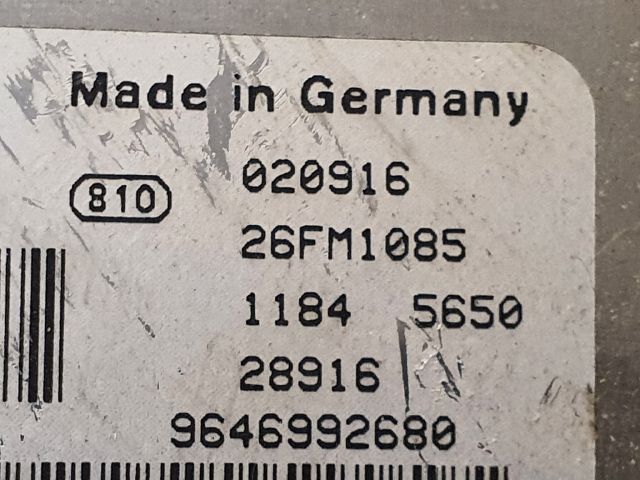 bontott CITROËN C3 Motorvezérlő