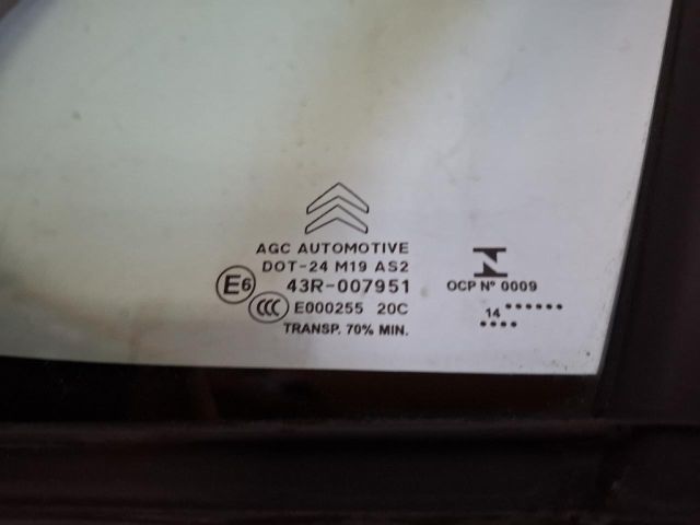 bontott CITROËN C3 Bal első Fixüveg (Ajtóban)