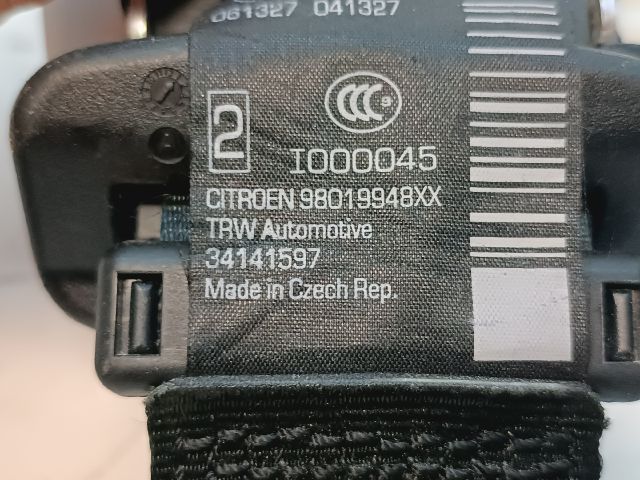 bontott CITROËN C3 Bal hátsó Biztonsági Öv