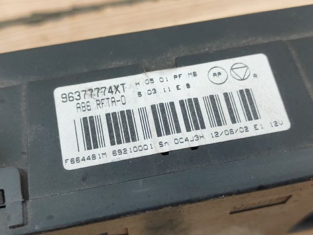 bontott CITROËN C3 Fűtéskapcsoló