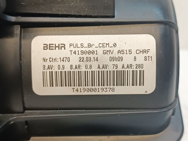 bontott CITROËN C3 Fűtőmotor (Klímás)