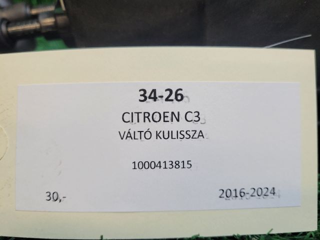 bontott CITROËN C3 III Váltó Kulissza