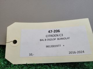 bontott CITROËN C3 III Bal B Oszlop Burkolat