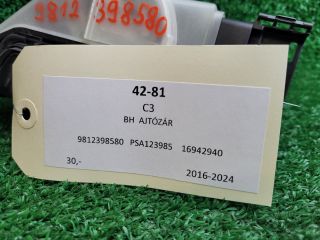 bontott CITROËN C3 III Bal hátsó Ajtózár