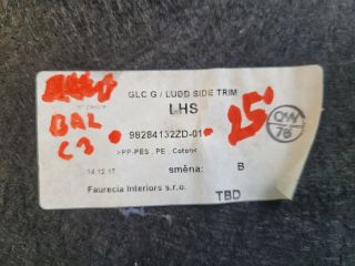 bontott CITROËN C3 III Bal hátsó Csomagtér Burkolat (Műanyag)